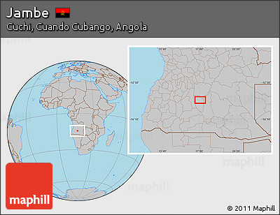 Gray Location Map of Jambe