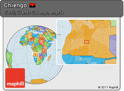 Political Location Map of Chiengo