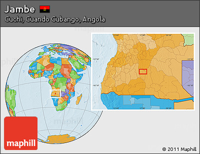 Political Location Map of Jambe