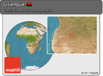 Satellite Location Map of Liliengue