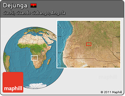 Satellite Location Map of Dejunga