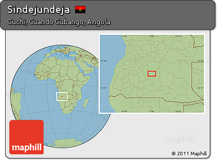 Savanna Style Location Map of Sindejundeja
