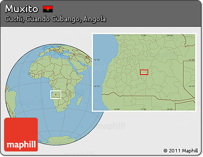 Savanna Style Location Map of Muxito