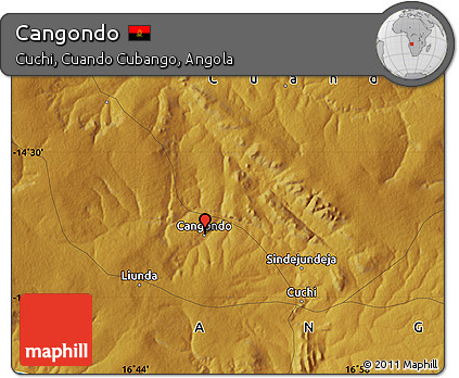 Physical Map of Cangondo