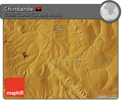 Physical Map of Chindande