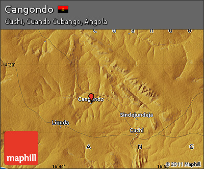 Physical Map of Cangondo