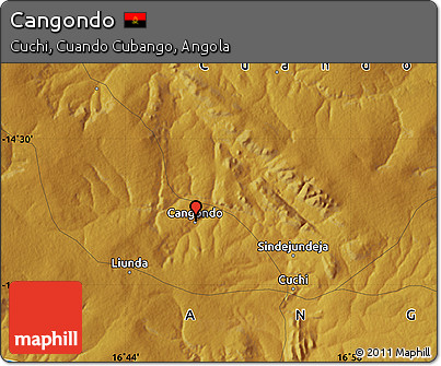 Physical Map of Cangondo