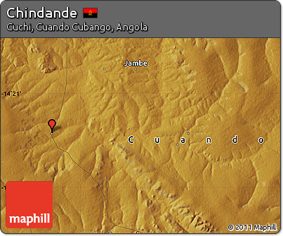 Physical Map of Chindande