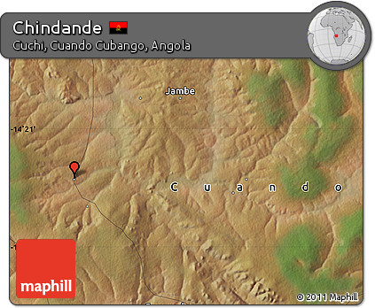 Satellite Map of Chindande