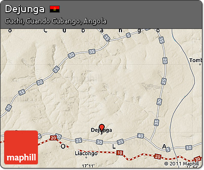 Shaded Relief Map of Dejunga