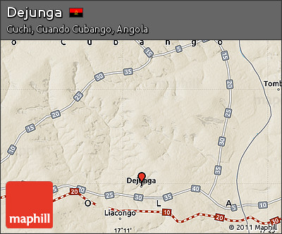 Shaded Relief Map of Dejunga