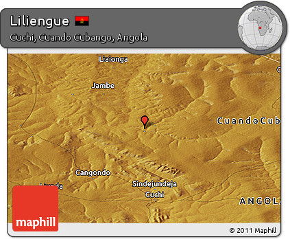Physical Panoramic Map of Liliengue