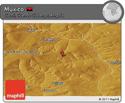 Physical Panoramic Map of Muxito
