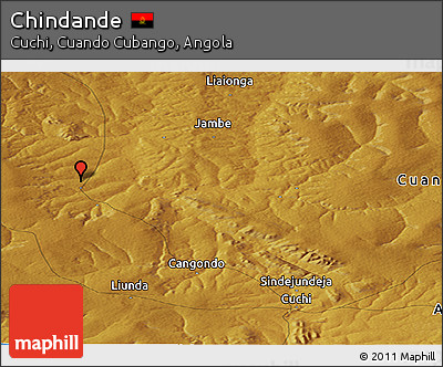 Physical Panoramic Map of Chindande