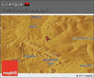 Physical Panoramic Map of Liliengue