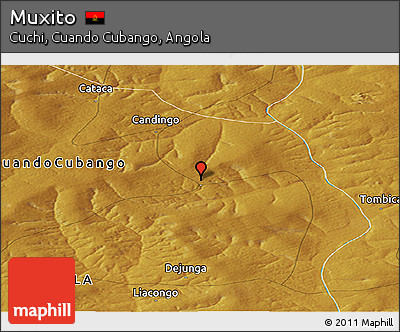 Physical Panoramic Map of Muxito