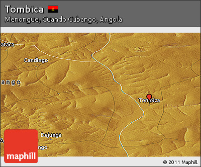 Physical Panoramic Map of Tombica