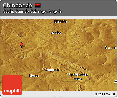 Physical Panoramic Map of Chindande