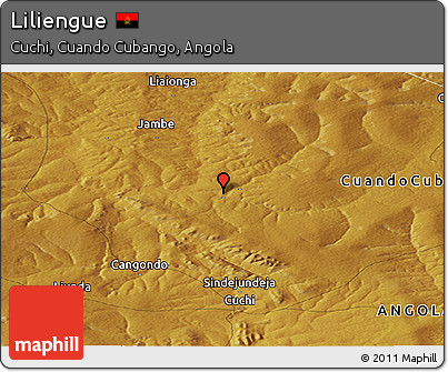 Physical Panoramic Map of Liliengue