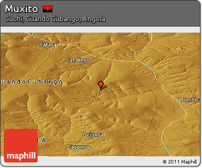 Physical Panoramic Map of Muxito