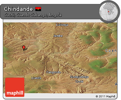 Satellite Panoramic Map of Chindande