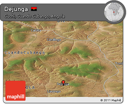 Satellite Panoramic Map of Dejunga
