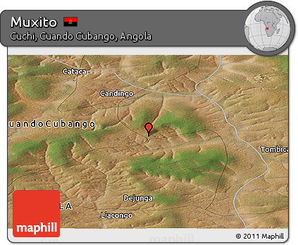 Satellite Panoramic Map of Muxito