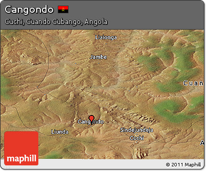 Satellite Panoramic Map of Cangondo