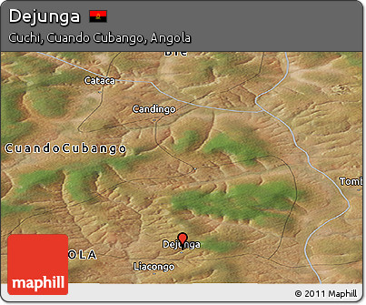 Satellite Panoramic Map of Dejunga