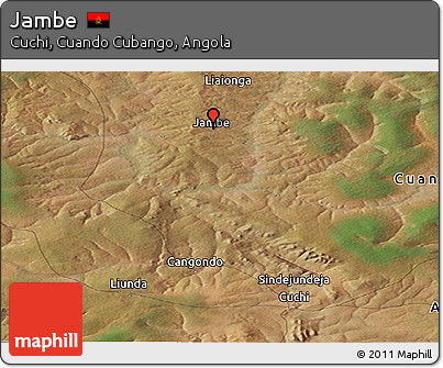 Satellite Panoramic Map of Jambe