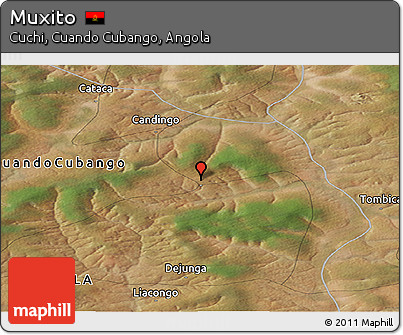 Satellite Panoramic Map of Muxito
