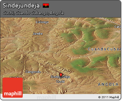 Satellite Panoramic Map of Sindejundeja