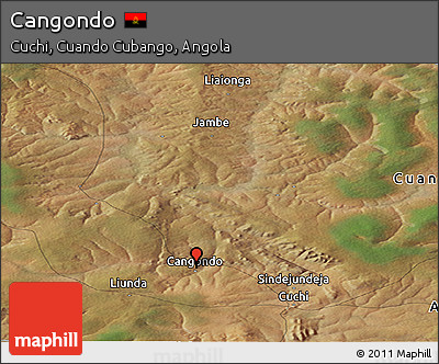 Satellite Panoramic Map of Cangondo