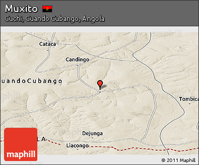 Shaded Relief Panoramic Map of Muxito