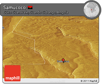 Physical Panoramic Map of Samucoco