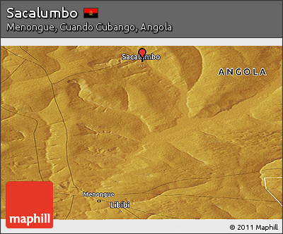 Physical Panoramic Map of Sacalumbo