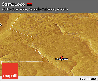 Physical Panoramic Map of Samucoco