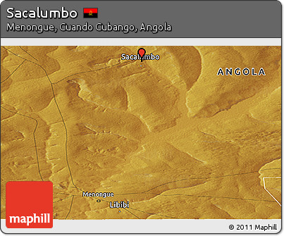 Physical Panoramic Map of Sacalumbo