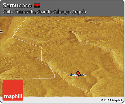 Physical Panoramic Map of Samucoco