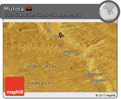 Physical Panoramic Map of Mutota
