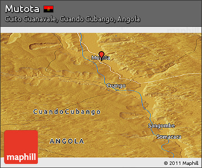 Physical Panoramic Map of Mutota