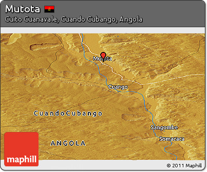 Physical Panoramic Map of Mutota