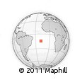 Outline Map of the Area around 14° 26' 6" S, 18° 37' 30" W, rectangular outline