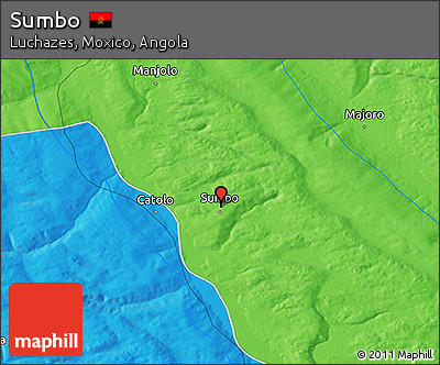 Political 3D Map of Sumbo