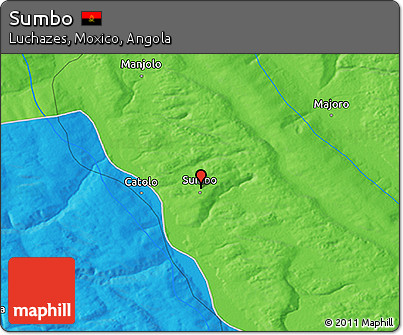 Political 3D Map of Sumbo