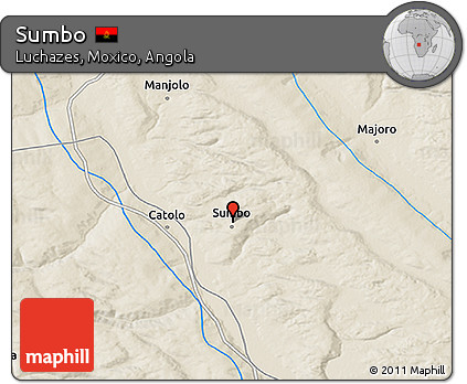 Shaded Relief 3D Map of Sumbo
