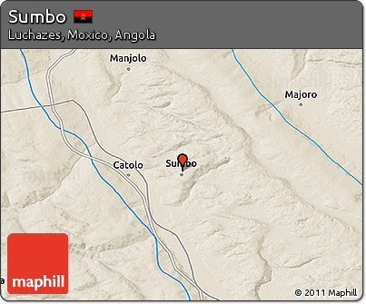 Shaded Relief 3D Map of Sumbo