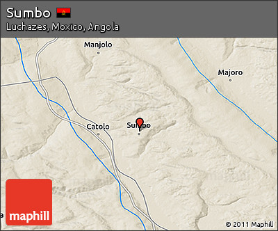 Shaded Relief 3D Map of Sumbo