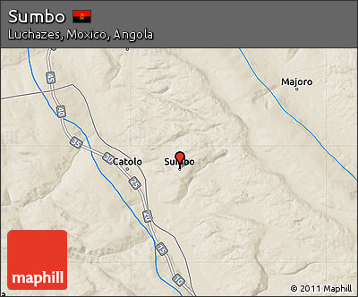 Shaded Relief Map of Sumbo