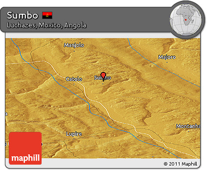Physical Panoramic Map of Sumbo